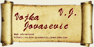 Vojka Jovašević vizit kartica